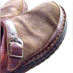 vintage Born Brown Leather Mules